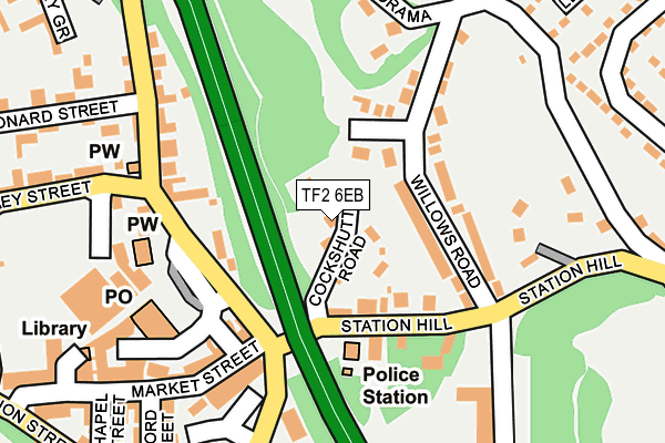 TF2 6EB map - OS OpenMap – Local (Ordnance Survey)