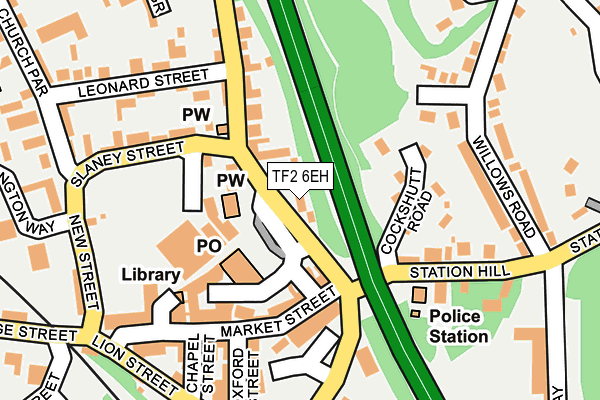 TF2 6EH map - OS OpenMap – Local (Ordnance Survey)