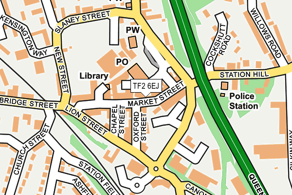 TF2 6EJ map - OS OpenMap – Local (Ordnance Survey)