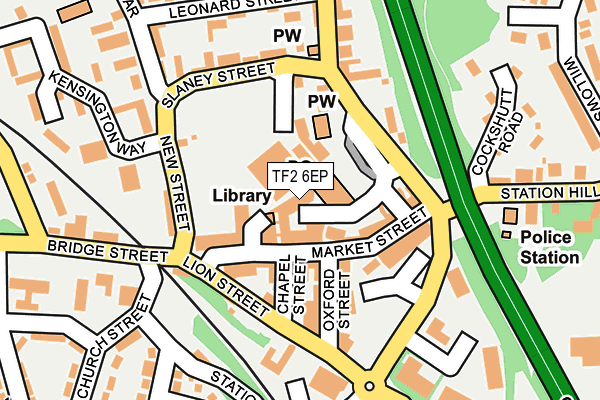 TF2 6EP map - OS OpenMap – Local (Ordnance Survey)