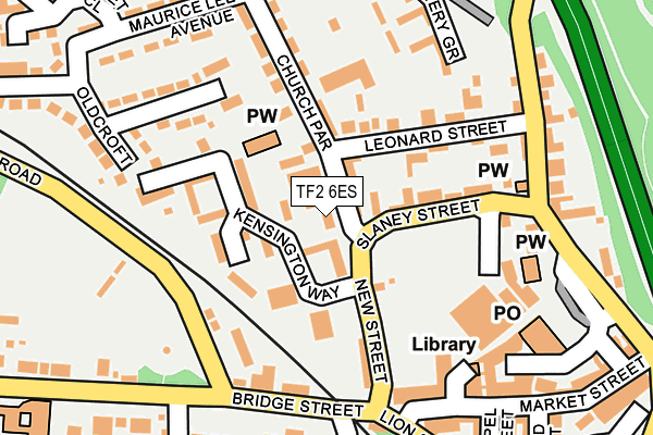 TF2 6ES map - OS OpenMap – Local (Ordnance Survey)