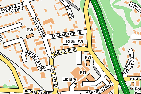 TF2 6ET map - OS OpenMap – Local (Ordnance Survey)