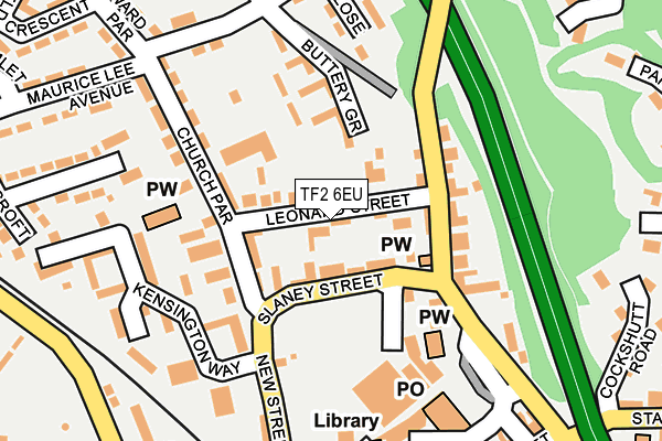 TF2 6EU map - OS OpenMap – Local (Ordnance Survey)