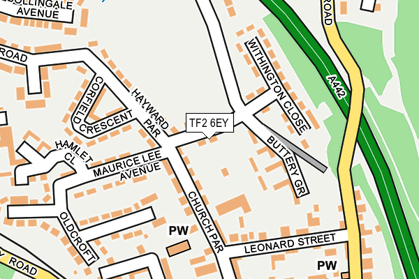 TF2 6EY map - OS OpenMap – Local (Ordnance Survey)