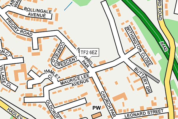 TF2 6EZ map - OS OpenMap – Local (Ordnance Survey)