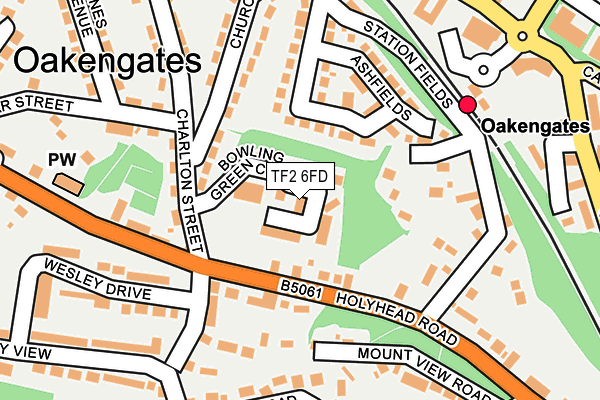 TF2 6FD map - OS OpenMap – Local (Ordnance Survey)