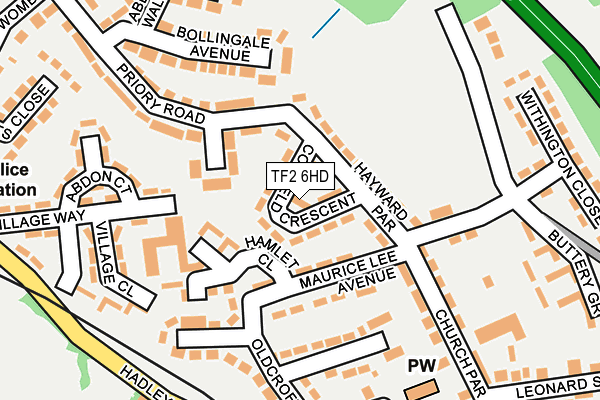 TF2 6HD map - OS OpenMap – Local (Ordnance Survey)