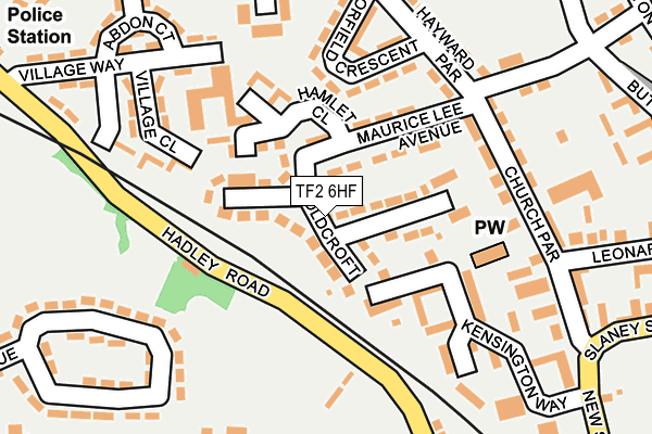 TF2 6HF map - OS OpenMap – Local (Ordnance Survey)