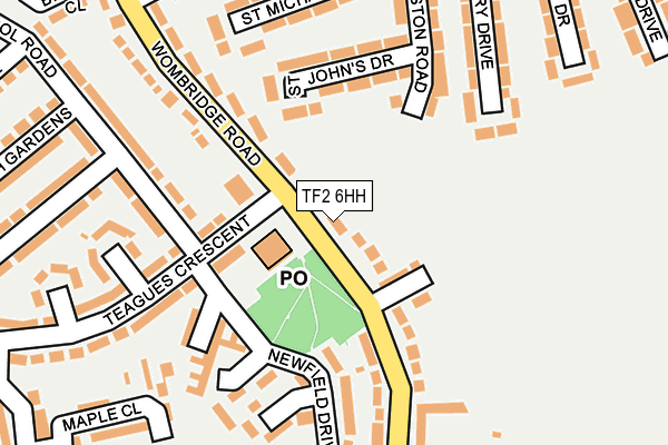 TF2 6HH map - OS OpenMap – Local (Ordnance Survey)