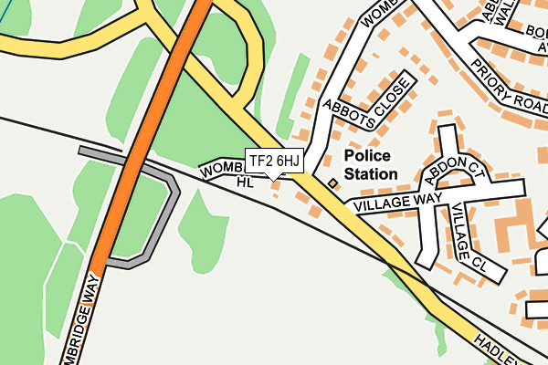 TF2 6HJ map - OS OpenMap – Local (Ordnance Survey)