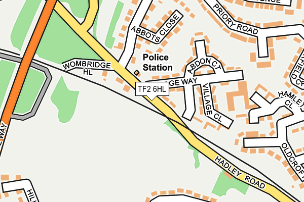 TF2 6HL map - OS OpenMap – Local (Ordnance Survey)