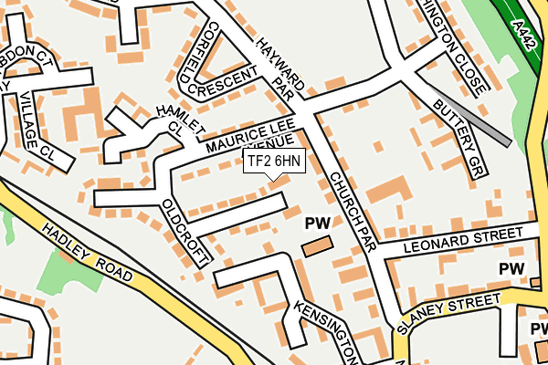 TF2 6HN map - OS OpenMap – Local (Ordnance Survey)