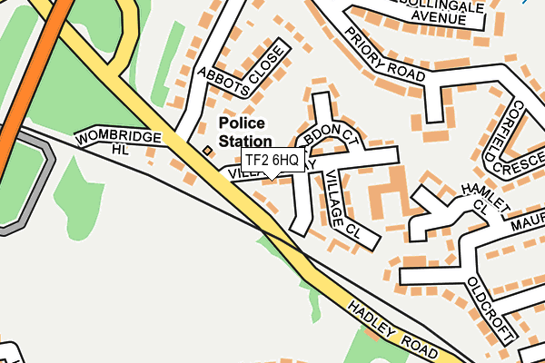 TF2 6HQ map - OS OpenMap – Local (Ordnance Survey)