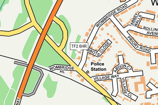 TF2 6HR map - OS OpenMap – Local (Ordnance Survey)