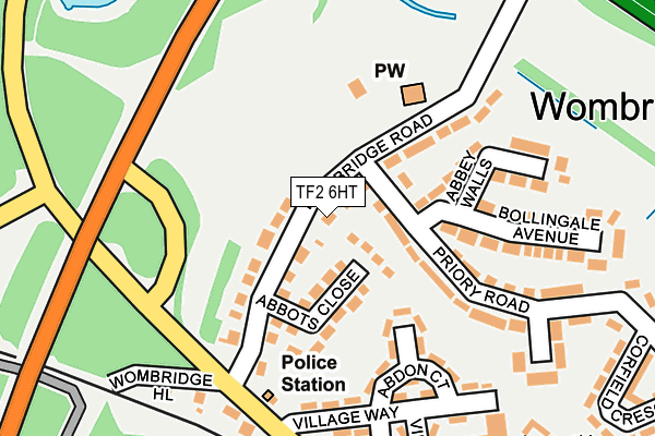 TF2 6HT map - OS OpenMap – Local (Ordnance Survey)
