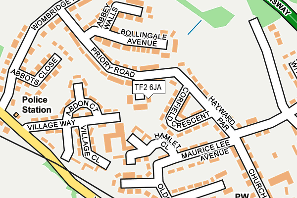 TF2 6JA map - OS OpenMap – Local (Ordnance Survey)
