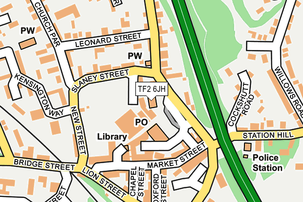 TF2 6JH map - OS OpenMap – Local (Ordnance Survey)