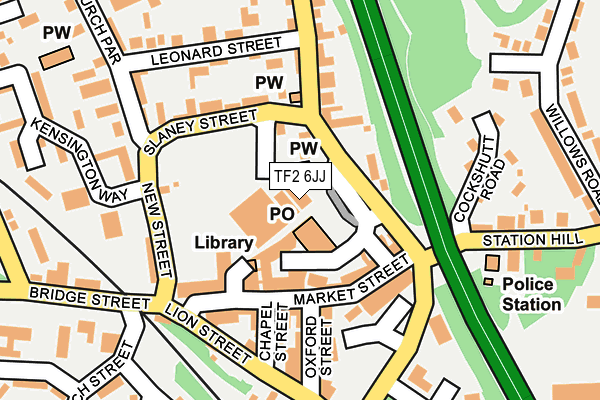 TF2 6JJ map - OS OpenMap – Local (Ordnance Survey)