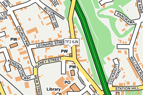 TF2 6JN map - OS OpenMap – Local (Ordnance Survey)