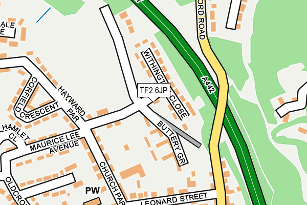 TF2 6JP map - OS OpenMap – Local (Ordnance Survey)