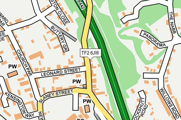 TF2 6JW map - OS OpenMap – Local (Ordnance Survey)