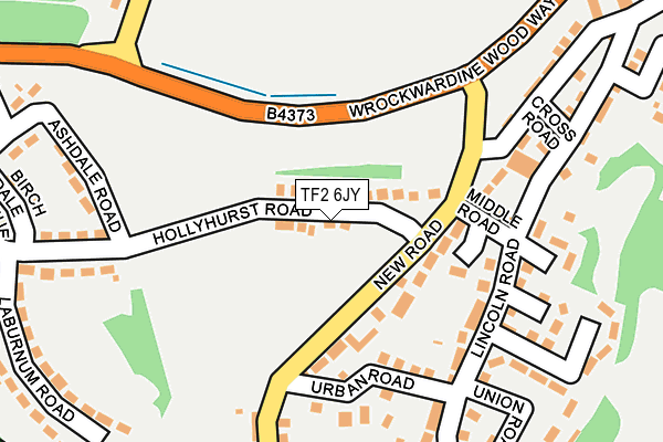 TF2 6JY map - OS OpenMap – Local (Ordnance Survey)