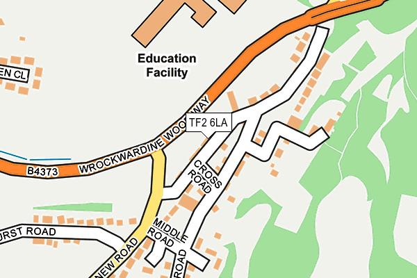 TF2 6LA map - OS OpenMap – Local (Ordnance Survey)