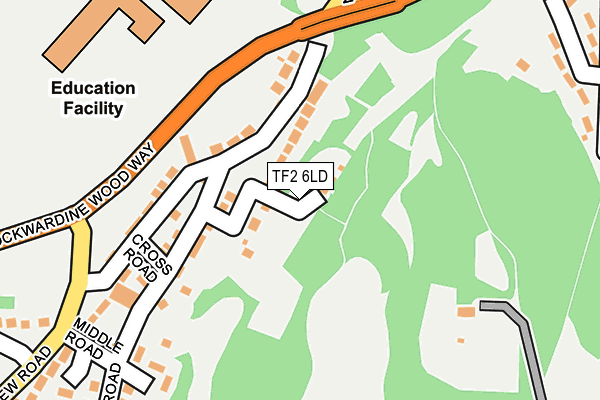 TF2 6LD map - OS OpenMap – Local (Ordnance Survey)