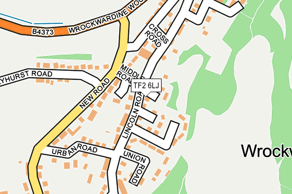 TF2 6LJ map - OS OpenMap – Local (Ordnance Survey)