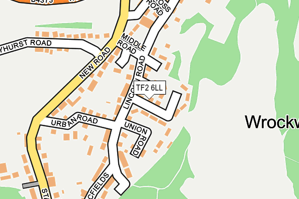 TF2 6LL map - OS OpenMap – Local (Ordnance Survey)
