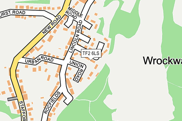 TF2 6LS map - OS OpenMap – Local (Ordnance Survey)