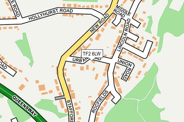 TF2 6LW map - OS OpenMap – Local (Ordnance Survey)