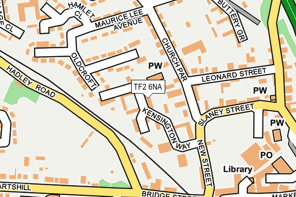 TF2 6NA map - OS OpenMap – Local (Ordnance Survey)