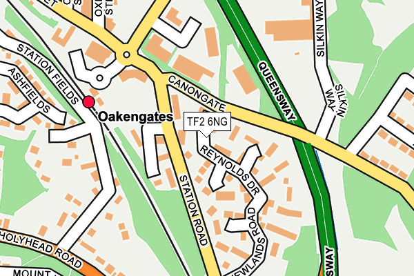 TF2 6NG map - OS OpenMap – Local (Ordnance Survey)