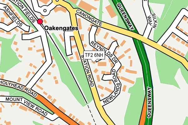 TF2 6NH map - OS OpenMap – Local (Ordnance Survey)