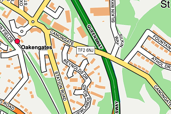 TF2 6NJ map - OS OpenMap – Local (Ordnance Survey)