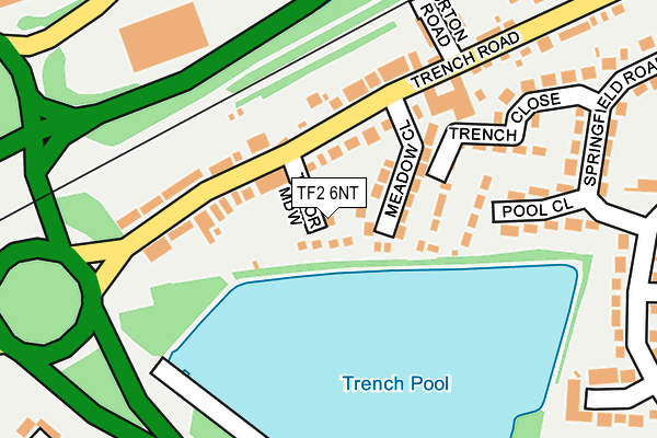 TF2 6NT map - OS OpenMap – Local (Ordnance Survey)