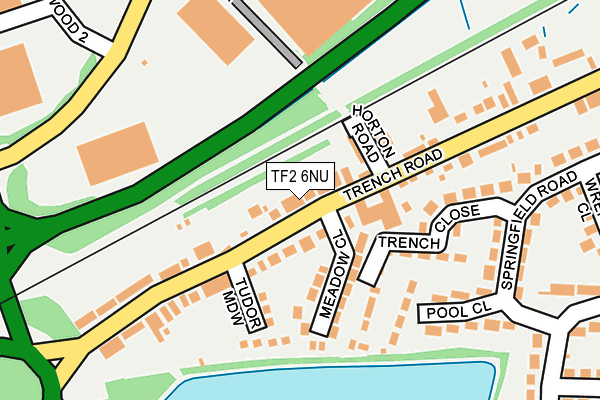 TF2 6NU map - OS OpenMap – Local (Ordnance Survey)