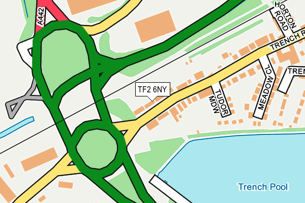 TF2 6NY map - OS OpenMap – Local (Ordnance Survey)