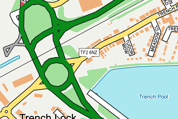 TF2 6NZ map - OS OpenMap – Local (Ordnance Survey)