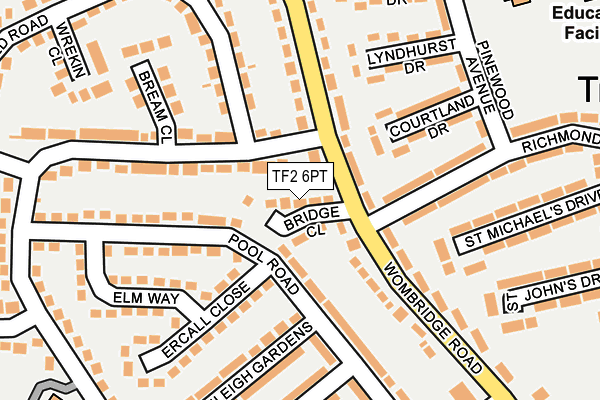 TF2 6PT map - OS OpenMap – Local (Ordnance Survey)