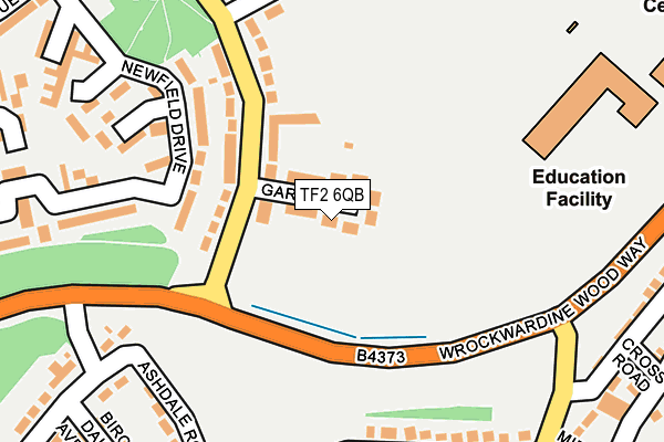 TF2 6QB map - OS OpenMap – Local (Ordnance Survey)