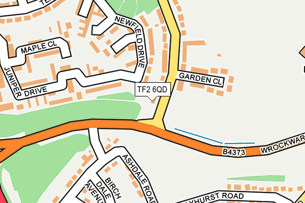 TF2 6QD map - OS OpenMap – Local (Ordnance Survey)