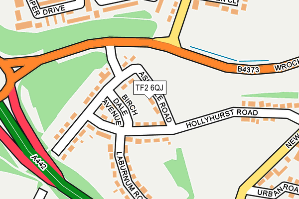 TF2 6QJ map - OS OpenMap – Local (Ordnance Survey)