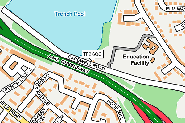 TF2 6QQ map - OS OpenMap – Local (Ordnance Survey)