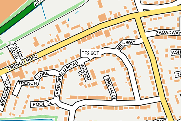 TF2 6QT map - OS OpenMap – Local (Ordnance Survey)