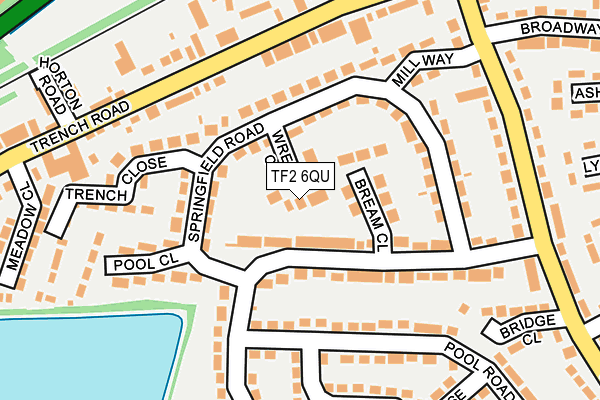 TF2 6QU map - OS OpenMap – Local (Ordnance Survey)