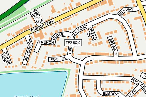 TF2 6QX map - OS OpenMap – Local (Ordnance Survey)