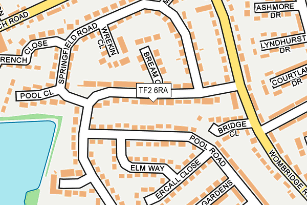 TF2 6RA map - OS OpenMap – Local (Ordnance Survey)