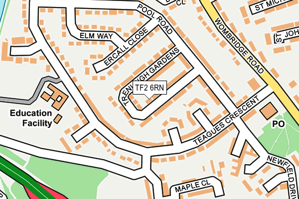 TF2 6RN map - OS OpenMap – Local (Ordnance Survey)